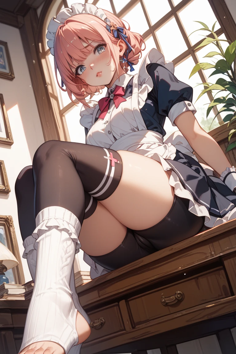 Solo,1 Mature Maid,(imminent vaginal), ((pubic hair peek)),(from behind),(((spreading ass))),Sweaty body、spread your legs and hands,(Drenched white panties) ,trending on artstationh, Intricate details, Highly detailed,, intricate face details, Curvaceous physique, thick body, on the couch, Vibrant, 4K, Intricate details, big breasts enchanting, Professional Manufacturing, 12K resolution,(Seductive smile), sweat, (1 boy and 1girl are having sex,) ((girl on top,)) milf, gigantic breasts, sagging breasts, (drunken eyes, vaginal penis, hetero,)