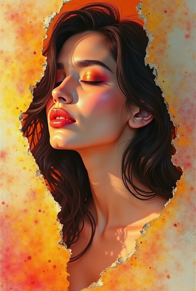 Create a similar image as per the image prompt indian Independence Day team with a very very large boobs, which has to be appealing and highlights. Also, a Indian flag in the background