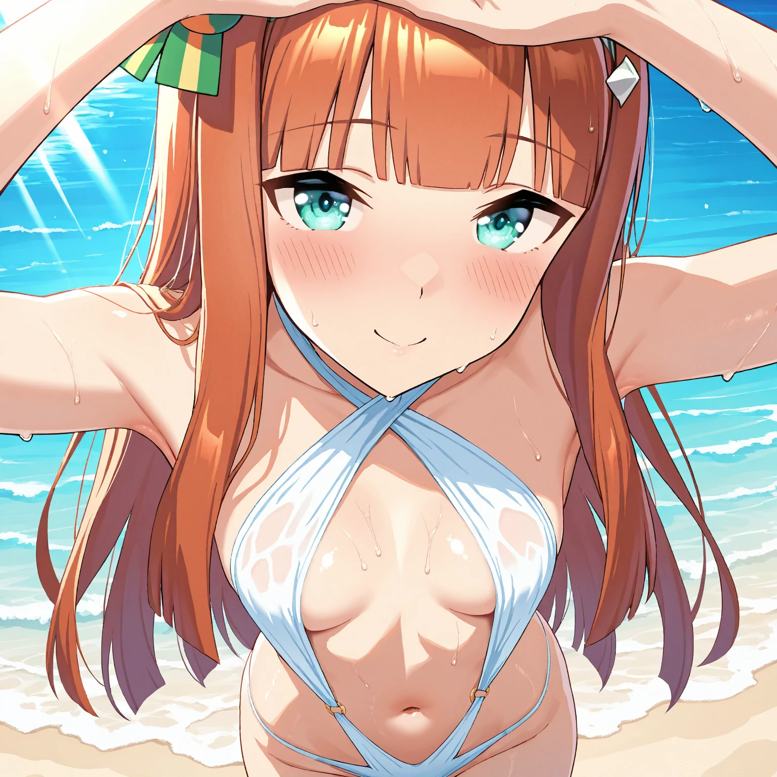 white bikini