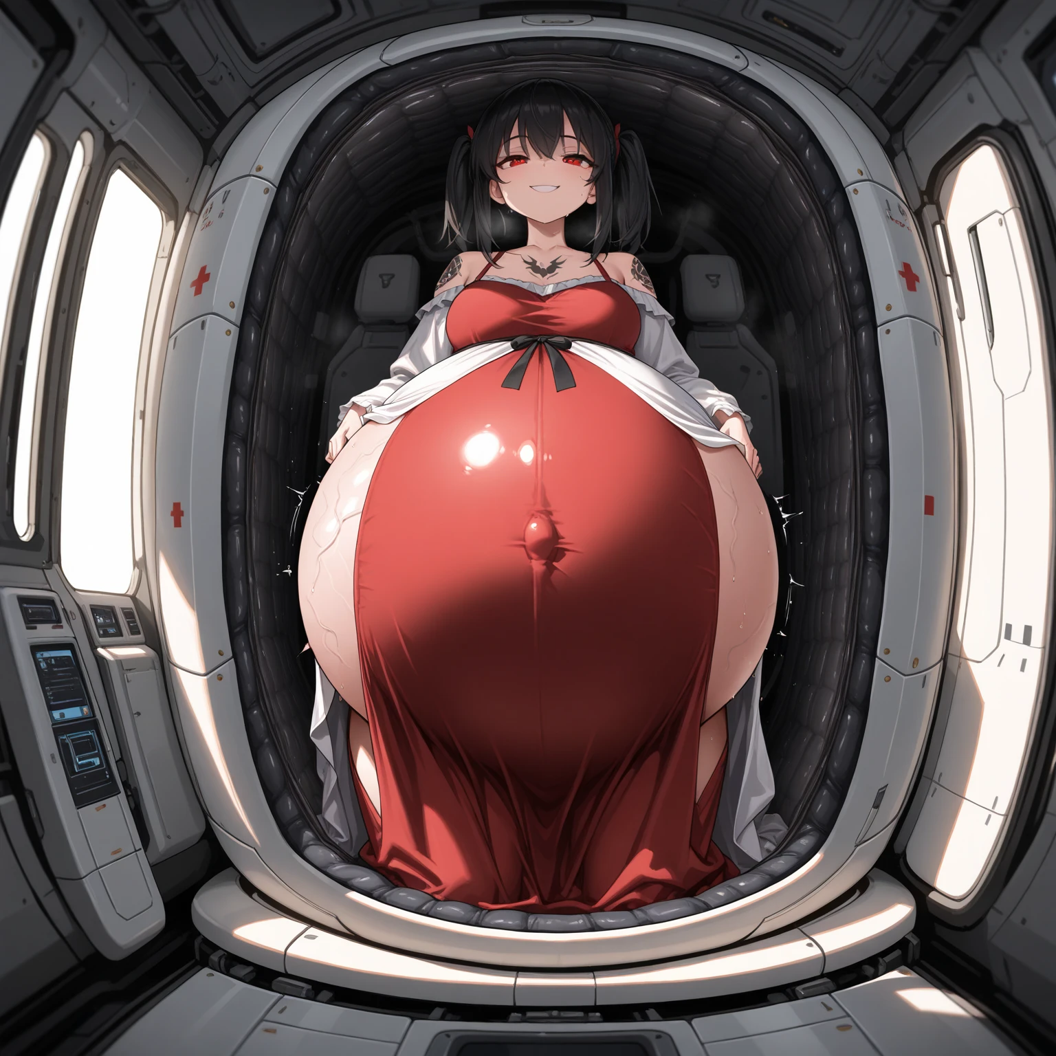 2 girl, yuri, space helmet, bubble helmet,, eva helm 2girls,sex from behind,nude, room, doggystyle,, tongue out, 2girls, saliva trail,