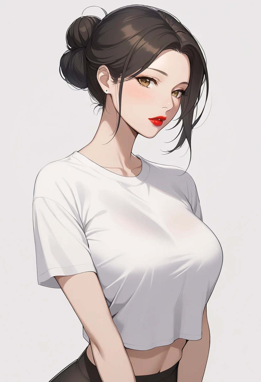 girl with a black dress and a white shirt, in an style, attractive girl, moe artstyle, oc commission, high quality fanart, in style, hinata hyuga, sakimi chan, woman, commission for high res, an girl, style character, marin kitagawa fanart