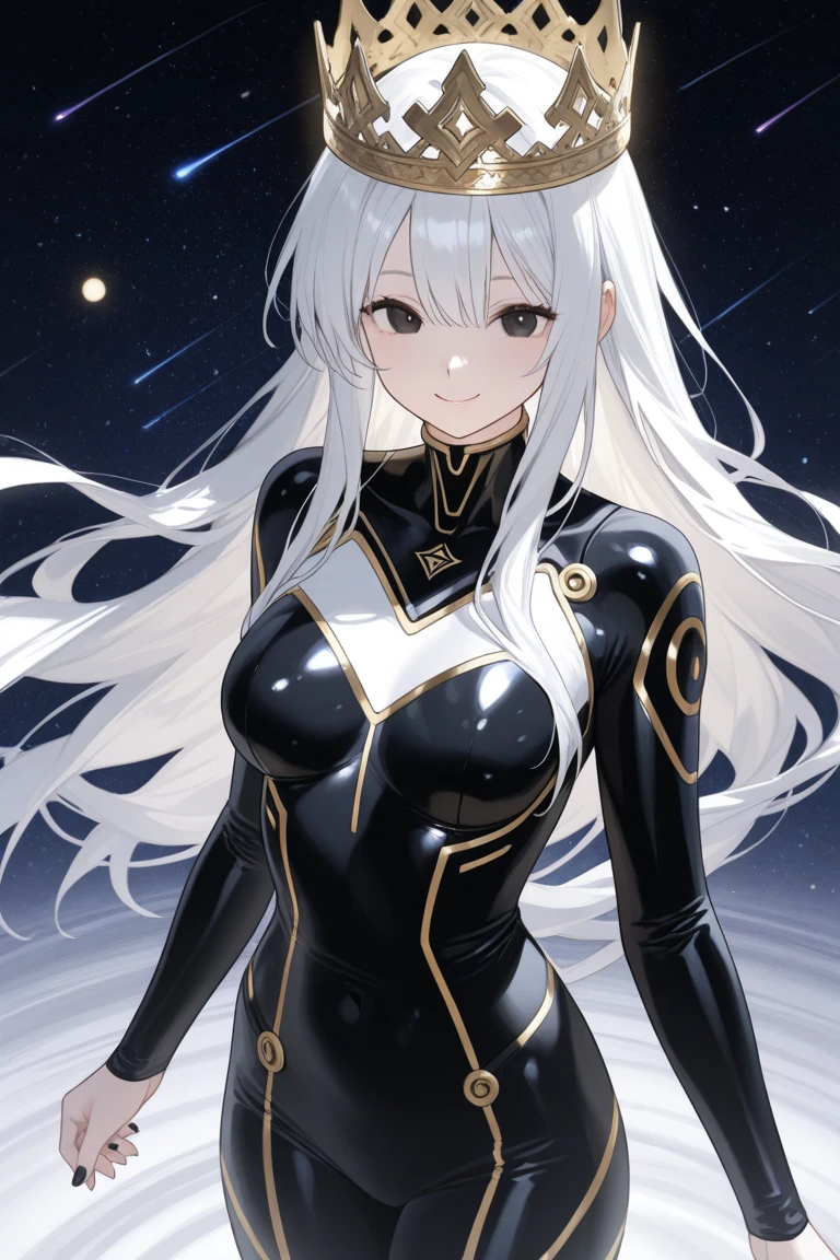 Luminous Eclipse
• Forma: The figure is tall and slender, with an elegant and imposing posture. Its proportions are human, but slightly elongated, giving a feeling of grace and power.
• Body: His body is covered in shiny metallic armor., that reflects light dazzlingly. The armor has a futuristic design, com linhas suaves e curvas elegantes, remembering the fusion of technology and art.
• Head: Luminous Eclipse's head is adorned with a stylized helmet that extends backwards in a streamlined shape.. The helmet's eyes glow with an intense light, and the area where the mouth would be is covered by a smooth, polished plate.
• Hands and Legs: Luminous Eclipse's hands are long and thin, with fingers that end in sharp points. The legs are muscular and well defined, enabling fast and precise movements.
•Accessories: Around your shoulders and waist, there are bands of light that fluctuate and move continuously, emitting a soft glow. These bands can be manipulated to create weapons or light barriers during battle..
• Aura: When activated, Luminous Eclipse is enveloped in a luminous aura that pulses and glows, temporarily blinding enemies and illuminating the area around you.