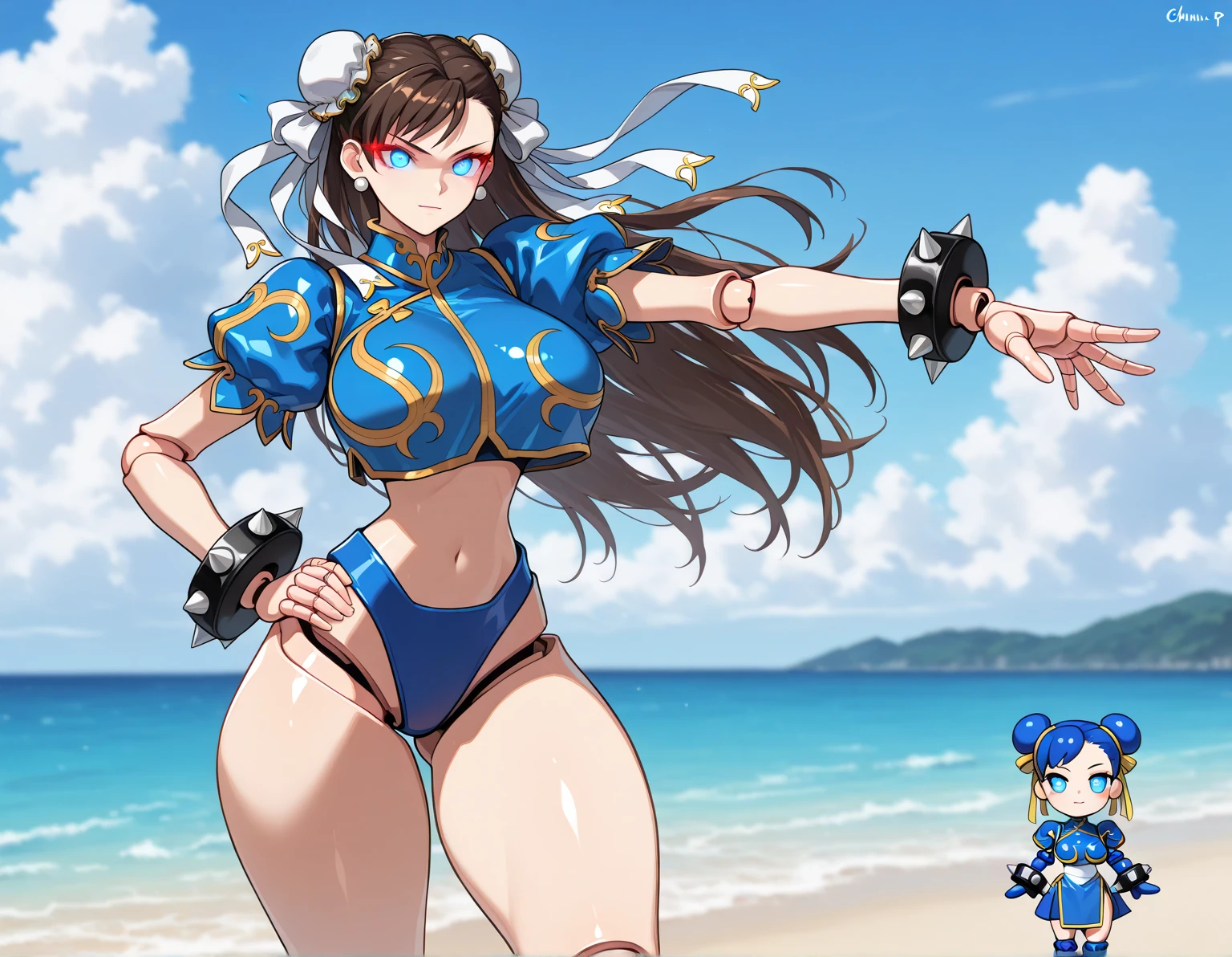 ultra-detailed, Explicit, Beautiful body, Beautiful Nose, Beautiful character design, perfect eyes, perfect face, ultra highres, 4K, beautiful legs, perfect legs, Nice hands, Perfect hand, Masterpiece, Best Quality, Highly detailed, illustration, absurdres, perfect anatomy, street fighter, doll suit, shadaloo doll, dollsuit, girls, multiple girls, expressionless, blank eyes, looking at viewer, red gloves, emotionless, black latex, corrution, mind control, female combatant, full body, hypnotized, unhappy trance, full body suit, ribbed bodysuit, both arms at side, obey, perfect female body, extremely glossy latex, hypnosis, hypnoLora, empty eyes, Mind control device, poses, submissive_pose, Slave, hat, necktie, stand up straight, standing, standing at attention, hat, necktie, belt, latex, ribbed bodysuit, thighhighs, garter belt, Fighting Stance, extending the right arm from the shoulder into the air with a straightened hand, nazi saluting, military, military saluting, salute, thigh boots, 1girl, Solo, ohshima ichiko, yellow eyes, grey hair, long hair, braid