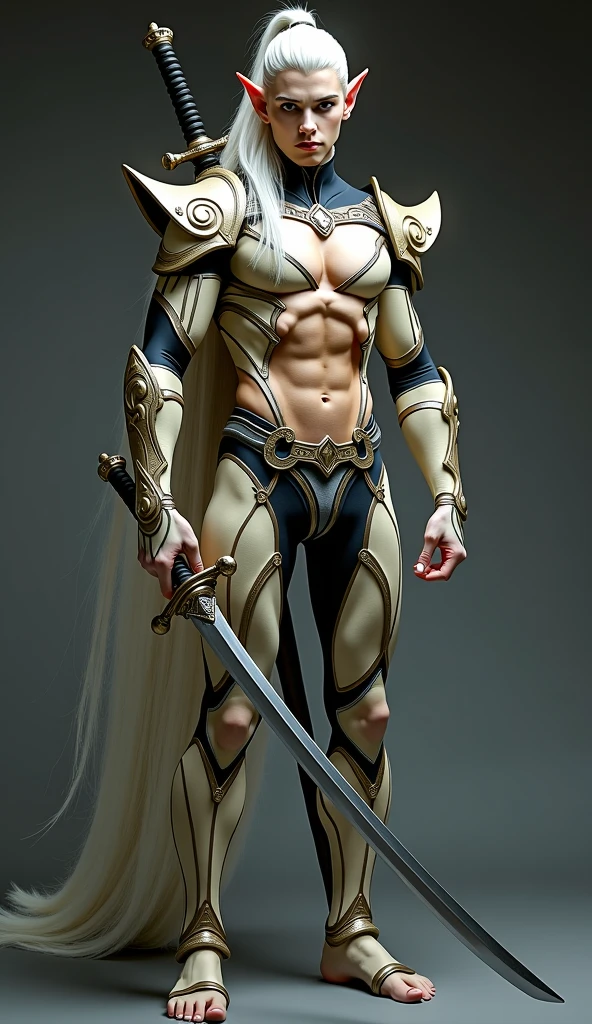 Arafed male in armor with a sword and shield, attractive male with armor, fantasy character photo, attractive beefy male with armor, male warrior, full portrait of magic knight, fantasy warrior in full armor, strong fantasy knight, wearing heavy armor with cape, male paladin, fantasy warrior, wearing fantasy armor, very elegant fantasy armor, Medieval armor
