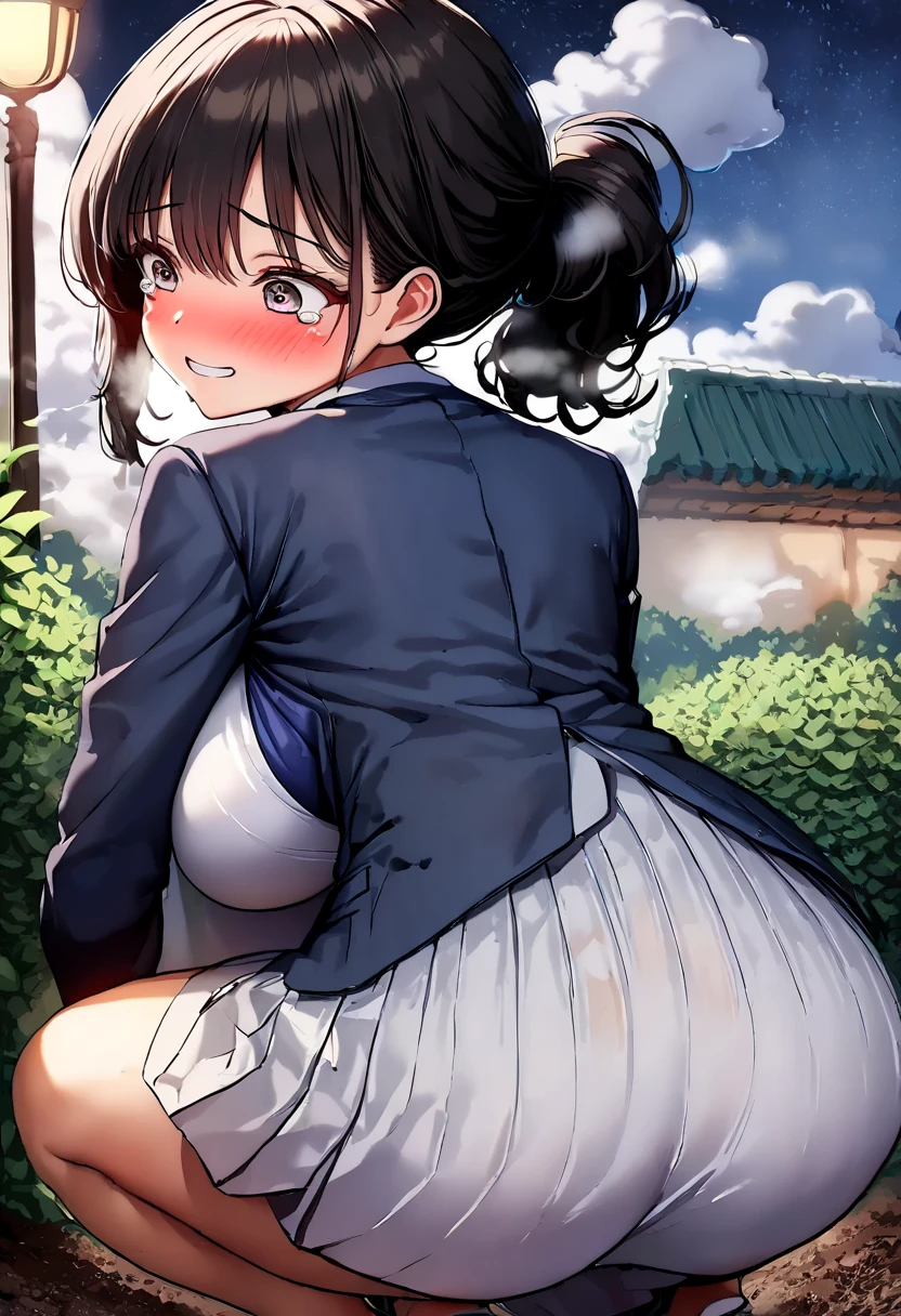 One Woman、One Man、The man is looking up her skirt、Beauty、Florist、All around me are flowers、淫乱Florist店員、Floristの店員、Age 25、flare skirt、Loose and fluffy short ponytail, Highest quality, Focus on the thighs, smile, panties、Plump thighs、Big Ass、Big 、 Black Hair,My thighs are steaming between the legs 、Sweaty knee-high socks、Angle from directly below、Waiting for a bouquet、apron、Crotch、男にpantiesを見せる、男にpantiesを嗅がれる、Crotchが男の目の前、Obscene sound effects
