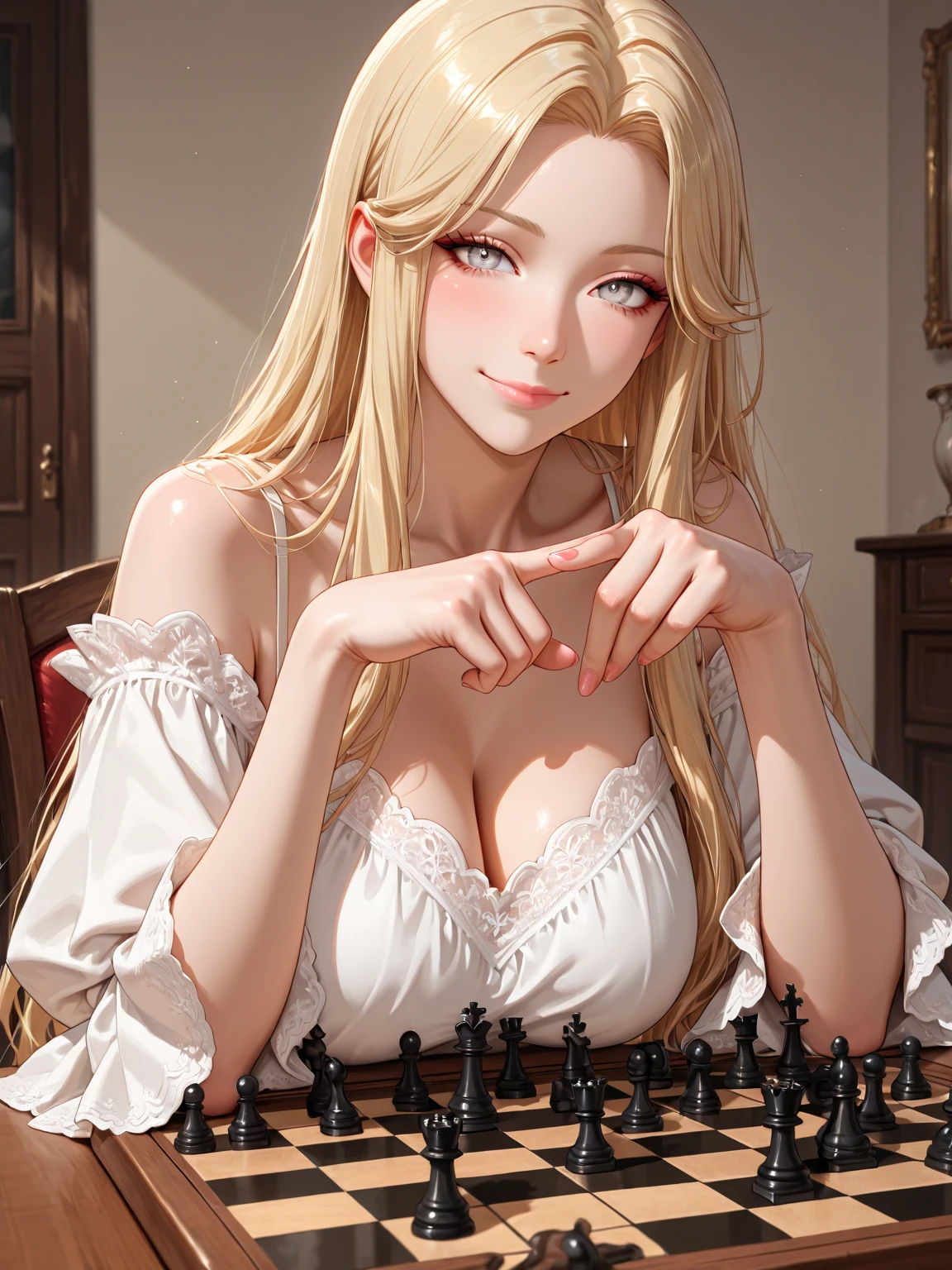barbie playing chess game --auto