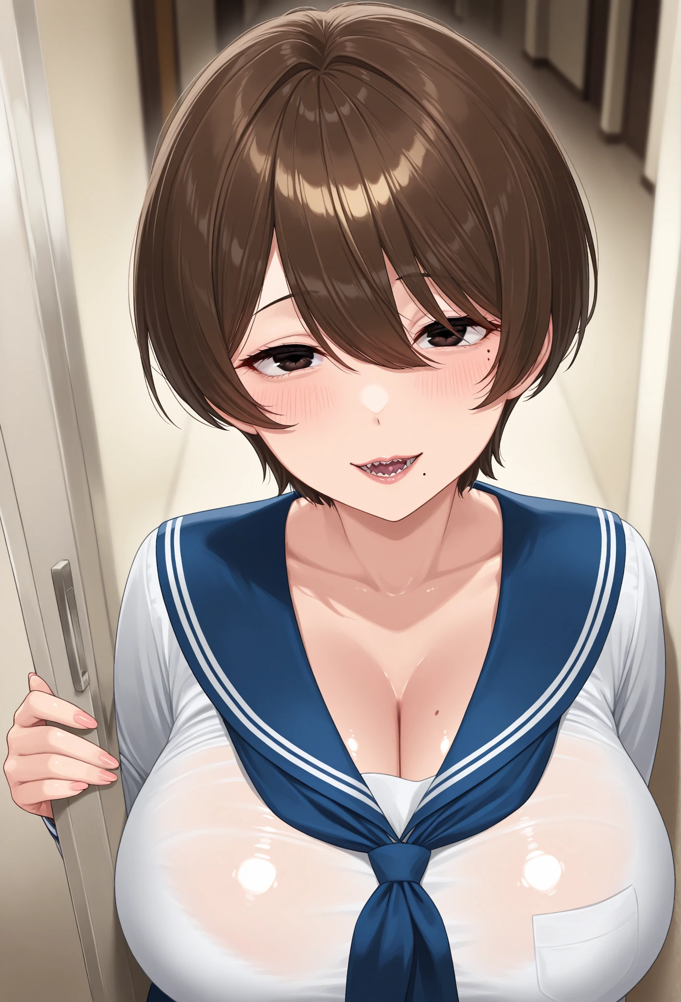 nsfw, nude, nipple, topless, skirt, clothed female nude male, 1boy, 1girl, hetero, cowgirl position, covered penetration, {{{man of top}}}, {{{motion lines}}}, {{{vulgarity}}}, leaning forward, ceiling, looking down from below, bed room, on side,
score_9, score_8_up, score_7_up, source_anime, best quality, zemimama, 1girl, solo, breasts, cowboy shot, nsfw, 1boy, 1girl, nude, grope breasts,