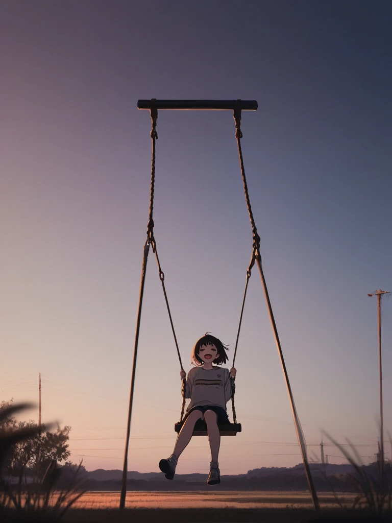 real-photo, POV girl swinging on a swing in the sky, POV, POV hands, POV foot, POV Swing Slings, Clouds in the sky, Very detailed arms and legs, Bright knee socks on your feet, Legs shod in sneakers, ultradetailed, Masterpiece, Hyperrealistic photo