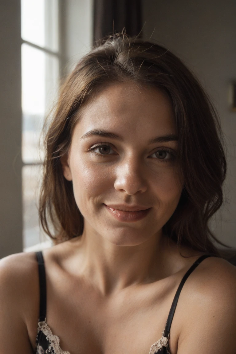 Instagram-Foto, selfie, fullbody, fully , 50mm aufnahme, bookeh effect, Foto von 23 Y.o Chloe, blasse Haut, (smil:0.4), Harte Schatten, (10, RAW-Foto, Top quality),realistisch, Frontal, Kompliziert detailliert, Gag, wegblicken, Frauenfokus, im ferienhaus bei strahlender sonne, see, Morgenhimmel, Sanfte Beleuchtung, Filmische Beleuchtung, portrait, Mit Liebe, beauty, beautiful, supreme clothing, blurry foreground, blur effect, Mikro-Details, weiches Licht, fotorealistisch, proportional, Hyper Details, Jung, Gemeinsames Gesicht, Ein lebendiges Gesicht, Detaillierte, seductive eyes, big breasts, ((detailed facial features)), (fein detaillierte Haut), blasse Haut, Realistische Hautstruktur, Extreme Hautdetails, (poren:0.1), Masterpiece best quality, fotorealistisch, Eine hyperrealistische, Detailliert, 8K, HDR, (Sanfte Farbe: 1.2), light depth of field, Breites Licht, Hoher Kontrast, Hintergrundbeleuchtung, Leichtes Funkeln, chromatische Aberration, Scharfer Fokus, RAW-Farbfoto, ((NSFW)), (()), naked, Morgenhimmel, Sanfte Beleuchtung, Filmische Beleuchtung, portrait, Mit Liebe, beauty, beautiful, supreme, blurry foreground, blur effect,