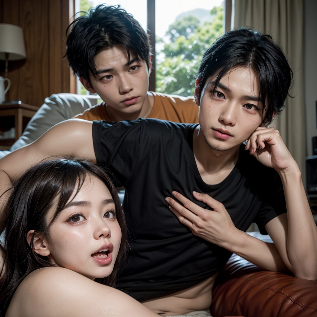 (Japanese),(3 males、Young girl1名:1.8), (multiple:1.0),((6 year old girl,Young girl,Young girl,Lolita:1.2)), ((Three 55-year-old male politicians pose with six-year-old girls with small breasts)),(A man grabs a girl's chest),((Grandfather and granddaughter)), Shy laughing girl ,水着Young girl, Has cleavage, belly button, Light, On the bed, Spread your legs, Adult Video, (prostitution), 性奴隷のYoung girl, rape, (Group of men), (whole body), The girl is young,