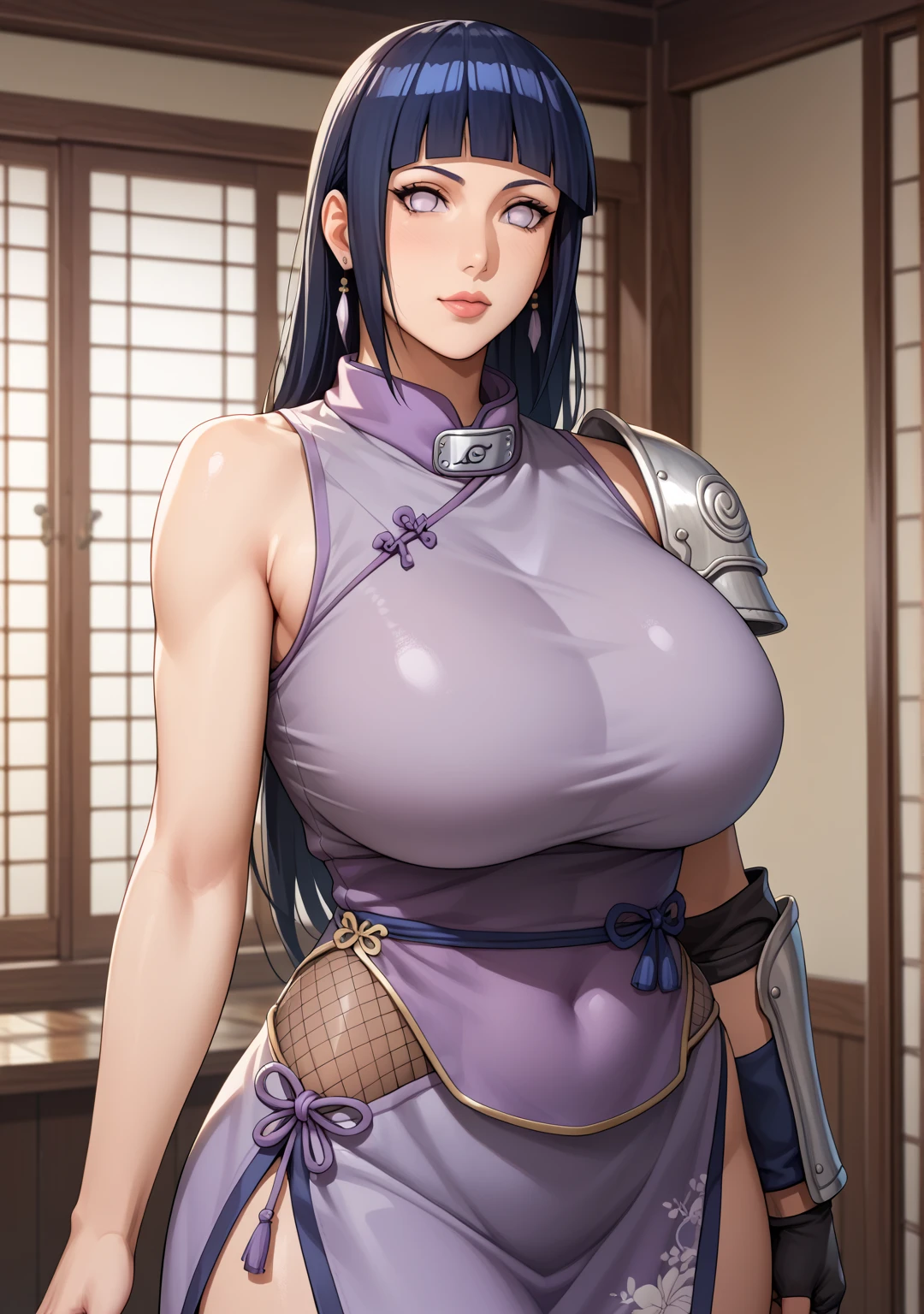 ((16 Nights Sakiya)), ((Oriental Project)), Cosplay, 20-year-old woman, (((Gray Hair)), ((Medium Spiky Hair)), ((Blue maid outfit)), ((White blouse)), Center of chest, (Light)))), (Pause))), (Photorealistic photography: 1.3), rim Lighting, (Skin with attention to detail:1.2), 8k UHD, Digital SLR, high quality, High resolution, 4K, 8k, Bokeh, Disorganized, The optimal ratio is four fingers to one thumb, (Genuine:1.3), The cutest girl 1, Lots of knives
