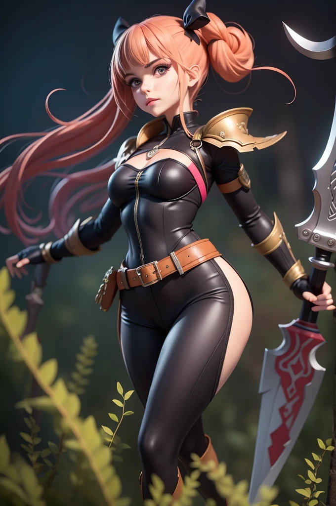 League of Legends((Katarina)), Katarina, beautiful female assassin, ((Realistic)) and watercolor drawing of a girl with goth colors. She's having ((Ruby hair)), dressed in (black colored leggings:Star motif ), ((Beautiful and aesthetic)), There is a stab wound in the right eye, muscular fit body abs, There is a tattoo on the waist, Sexy, under-boobs, ((full bodyesbian)), There is a dagger next to the thigh, There is equipment on long shoes, Hot, (star filled sky background) (Clear background:1.35), (Particle, Firefly, blue glowing):1.3, hyper HD, A high resolution, Complete body, Full body shot, in a panoramic view, full bodyesbian, Complete body, Gothic art, ((Best quality)), High details, High quality, Best quality, 8K