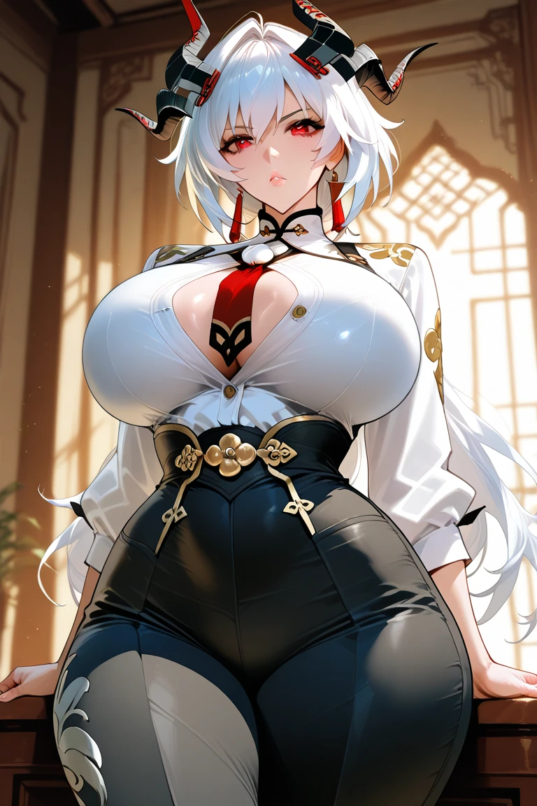 Detailed CG8, Meticulous clothes, tmasterpiece, Hyper-detailing, Best quality at best, The best lighting, Exquisite and beautiful, exquisitedetails, dynamicposes, dynamic angle, full bodyesbian, A girl, Bronia, lewd nun, shrine maiden, (Bigchest:1.8),huge tit, Slim, mature, Absolutely beautiful, Cute big breasts, Young, Beautiful and moving, emaciated, looking toward the viewer, extra very long hair, double-ponytail, wavy and long hair, whaite hair, silber hair,Floating hair, 美丽细致的眼睛, is shy, Stick out your tongue, eye shadows, tall nose bridge, Flashy clothes,