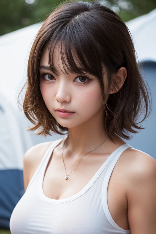 (8k、highest quality、masterpiece:1.2)、(Intricate details:1.4)、(Realistic:1.4)、Tabletop, highest quality, One Girl, (beautiful girl:1.3), (14 years old:1.2), Very fine grain definition, (Symmetrical eyes:1.3), (Browsing Caution), (Naked, Cute off-shoulder, Naked:1.3), Beautiful breasts, Brown eyes, Parted bangs, Brown Hair, Upper teeth, thin, Wet,Crisp details, Super Detail, Realistic skin texture, Detailed aspect, Beautiful details in the eyes, Highly detailed CG Unity 16k wallpaper, compensate, (Detailed Background:1.2), Shiny skin, whole body、Drawing from head to toe,(())、from the front、