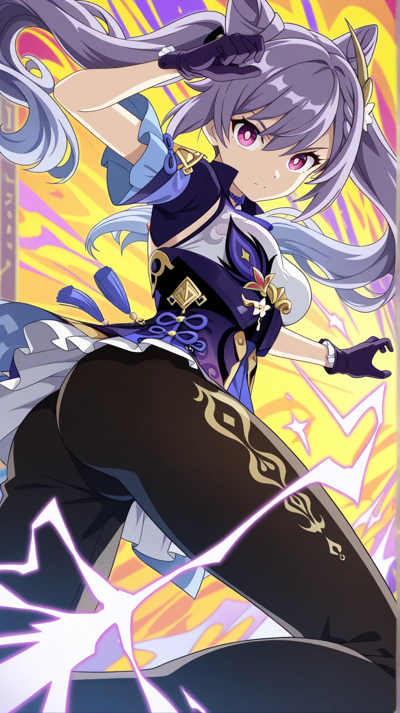 Qiqi, genshin, upskirt 
