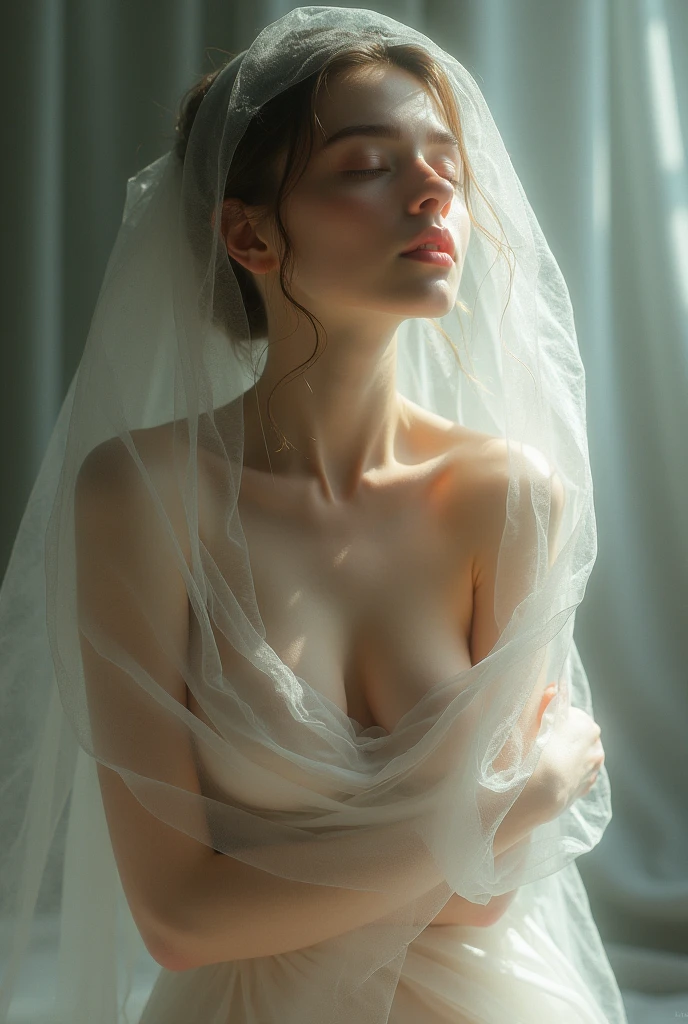 Raw photo, (masterpiece, best quality, uhd, 4k, film grain, fujifilm xt3), (extremely intricate:1.3),, (realistic), portrait of a 15 years old russian girl, the most beautiful in the world, (white skin), (topless), detailed eyes, detailed skin, white panty, (denim microskirt), bottom view, professional photograph of a stunning woman detailed, sharp focus, dramatic, award winning, cinematic lighting, octane render, unreal engine, volumetrics dtx