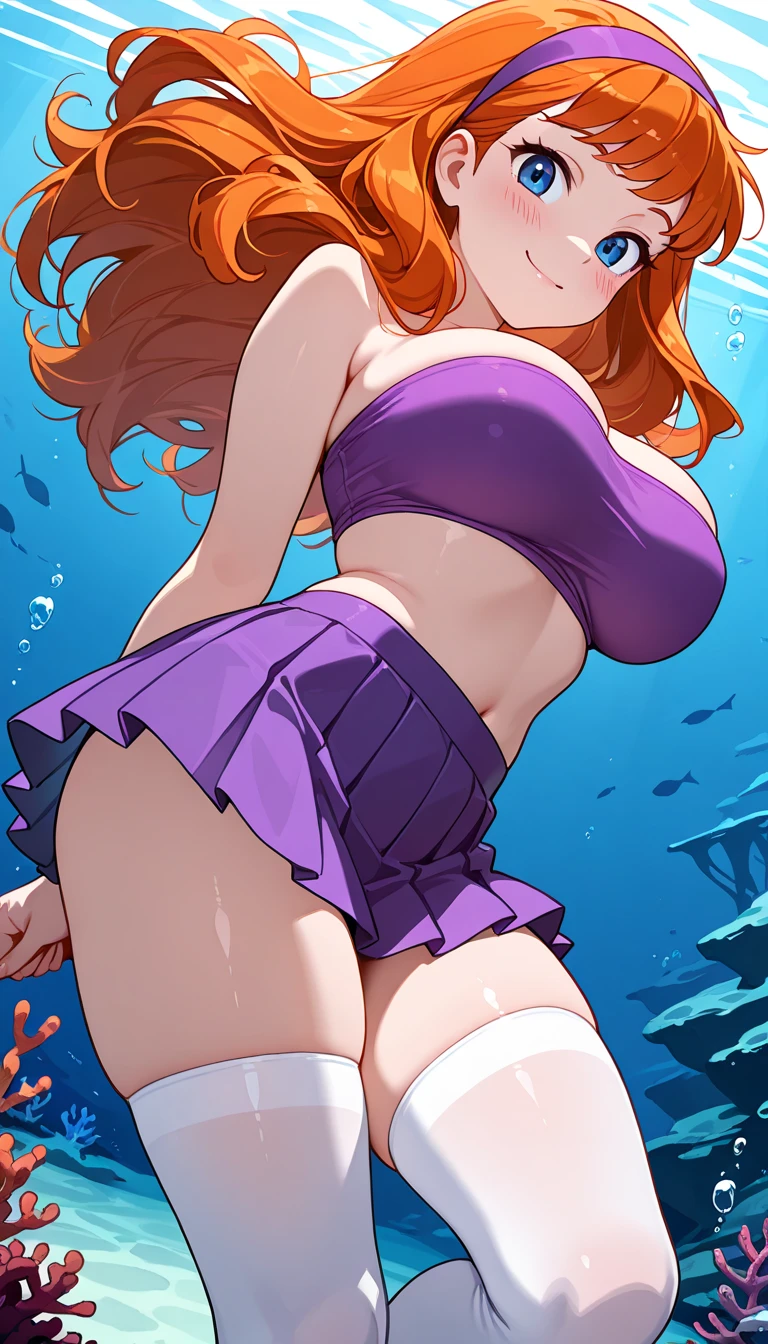 score_9, score_8_up, score_7_up, source_アニメ, sakimiya iruka, red hair, green eyes, one side up, medium hair, green scrunchie, hair ornament, shiny skin, rating_explicit, large breasts, large ass, completely nude, back,(embarrassed, shocked),(tears:1.3),(open mouth, shout),(sweat:1.2), (steam on body, heavy breathing), (trembling:1.4), saliva, bouncing breasts, unaligned breasts,(motion lines:1.5), (motion blur),(pussy juice, Squirting:1.5), (man's hands, breasts grab), clitoris, orc,1man, vaginal penis, all fours,(huge penis:1.4), (Intense cock movement), pole dance, on stage,