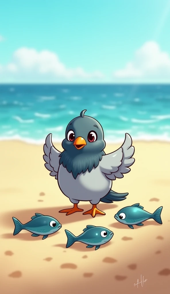 Beach ball bird