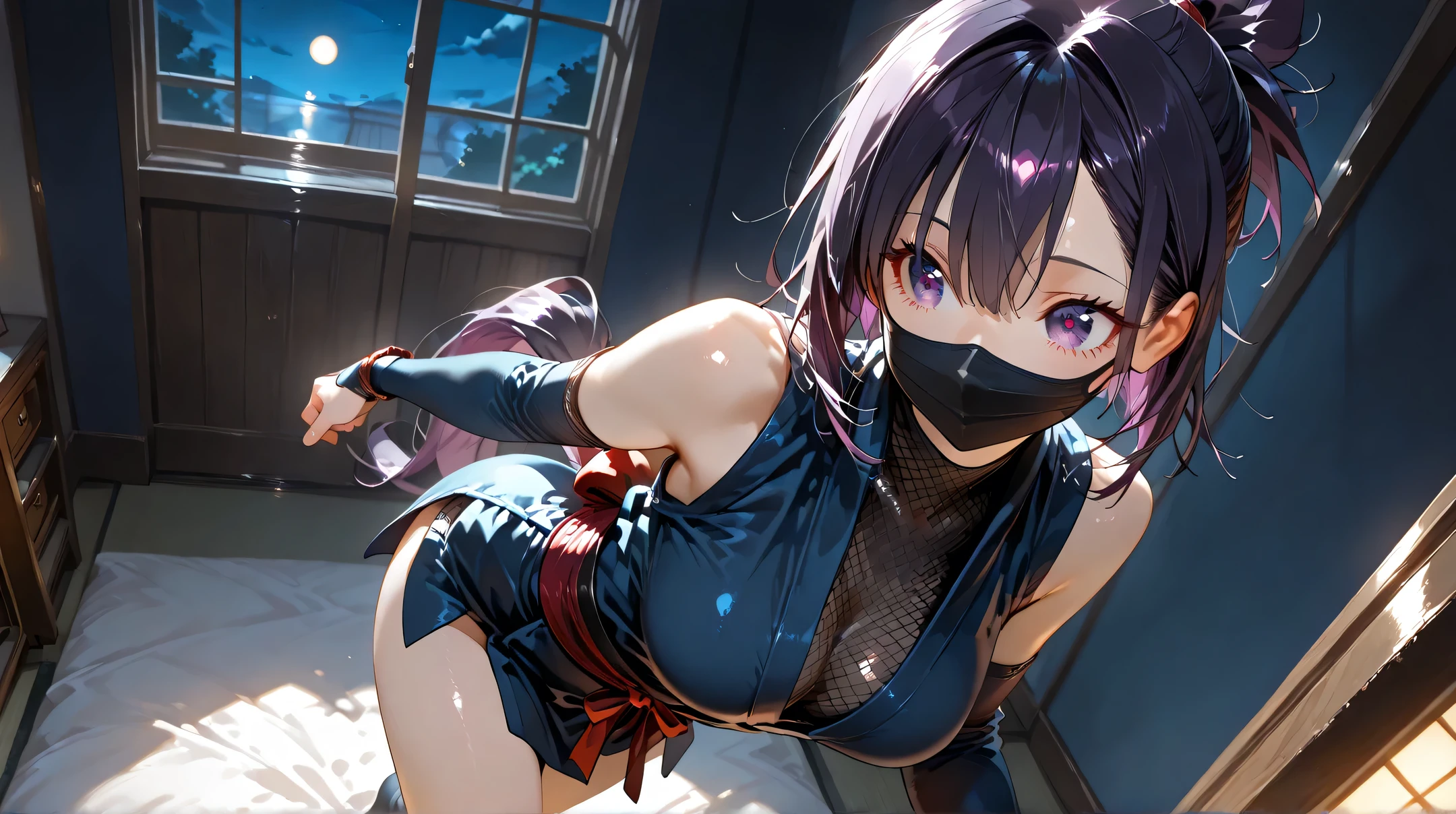 ((masterpiece)), ((Highest quality)), ((Very detailed)), ((Cute kids)), Two girls in ninja clothes, Naked Girls, Female ninja, Night Village, ((Speaking in your ear)), Make a displeased face, To act embarrassed, Lean on her from behind, ((Three Men)), ((A man ties her arms)), ((Black Ninja Man)), Open your mouth, Big Tits, ((Smooth brown hair)), Blushing, Tongue out, Ecstasy face, Saliva stringing, Sweating, soaked, Being licked by a man, A man grabs her breasts from behind, There are men on both sides, Having a man spread his legs for her, Her breasts are massaged by the men on both sides, Night Sex, My chest is touched by my right hand, Pussy juice overflows, Being touched by many men, Inserted into a man, Being licked by a pervert, Seen by curious onlookers behind, ((Cameras are pointed at by curious onlookers)), ((Can attach a breast pump)), Can hold an electric massager, ((A man puts his finger in a woman's genitals)), A man grabs my chest, ((A man pinches her nipples with his fingers)), Being licked by a man, Breast milk production, ((The right hand can insert a finger into the vagina.)), ((The left hand massages the breasts)), ((Penis inserted into female genitalia)), A man's dick goes in her mouth, (((Open legs in tortoiseshell binding))), Tied up, A vibrator can be inserted, Breast shaking, virgin, POV, ((I get hot after being smeared with an aphrodisiac)), ((Pressed to the ground)), ((Whimpering)), ((shout)), Turn your eyes up, Reluctant, Go wild,