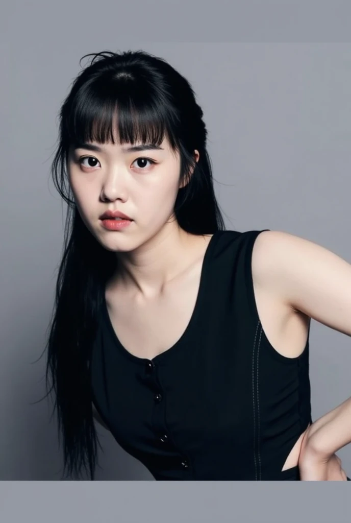 There's a girl who's taking a selfie with her phone, Parque Roseanne do Blackpink, Jossi de Blackpink, jennie blackpink, Penteado branco com corte hime, com longos cabelos brancos, Lalisa Manobal, Lalisa Manoban do blackpink, Your hair is white, O Corte Hime, com longos cabelos brancos, com longos cabelos loiros, Shikami
