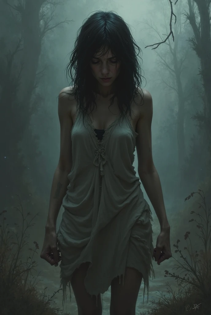 A highly detailed and hyper-realistic depiction of a princess in green skirt, in blue shirt, fire elemental girl, wearing white panties, Realistic hands. ((full body)), mybeauties, The perspective is from below. ((Full body, bare feet)). The character is surrounded by mist, evoking a mysterious and eerie atmosphere. The lighting is dark and atmospheric, with a red smoke adding a touch of sinister ambiance. The image is of the best quality, with a resolution of 4k and HDR enhancement, showcasing the utmost level of detail and realism, sfw, full body shot.