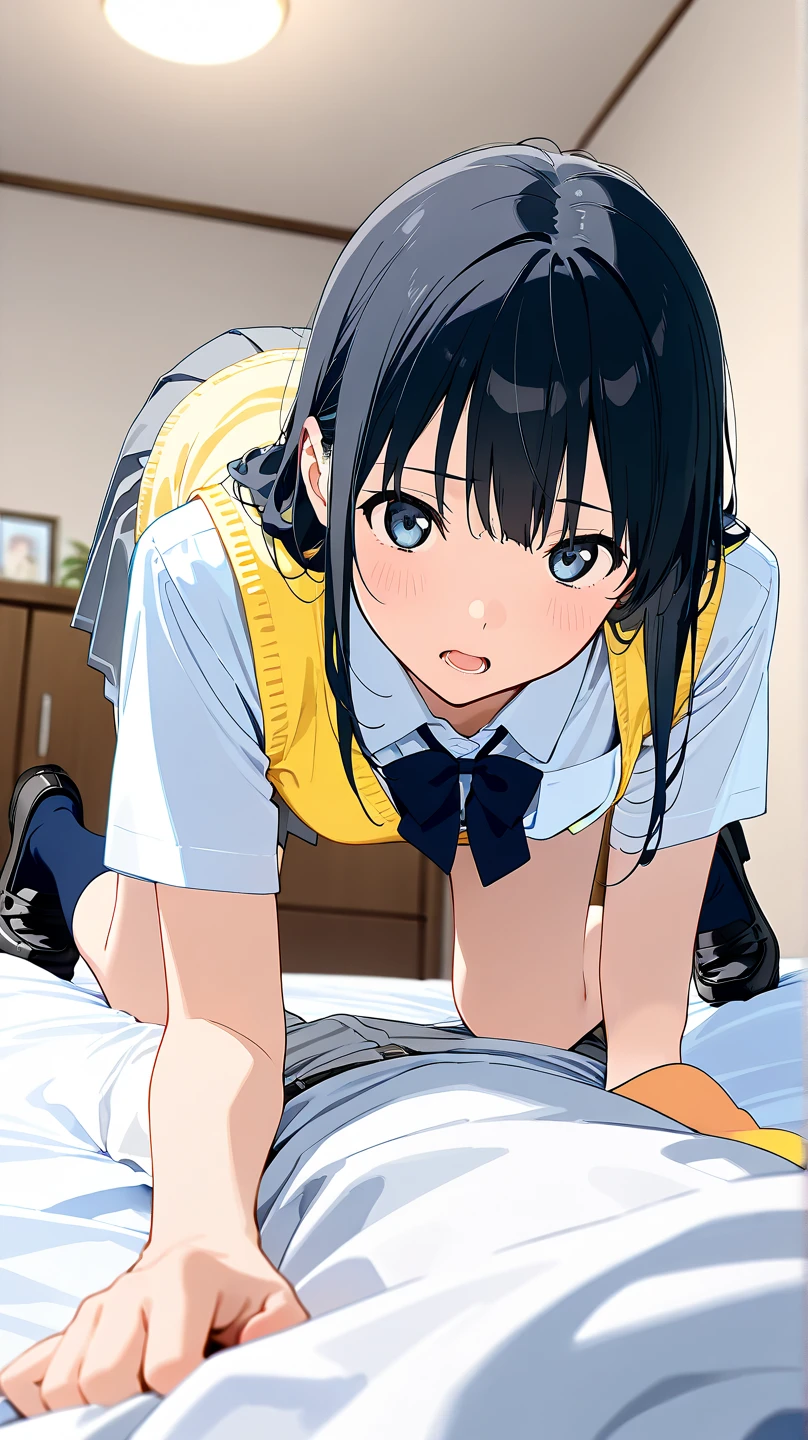 ,sperm,14 years old,, Add details, masterpiece, On the bed,Embarrassing,Flushed Cheeks,Open your mouth completely,Excited, Glowing Skin, Shiny body, One girl,((Tennariko,Masturbation,Handjob,close,Torogao,Have an orgasm,sperm)), ,Perfect breasts, blush,  