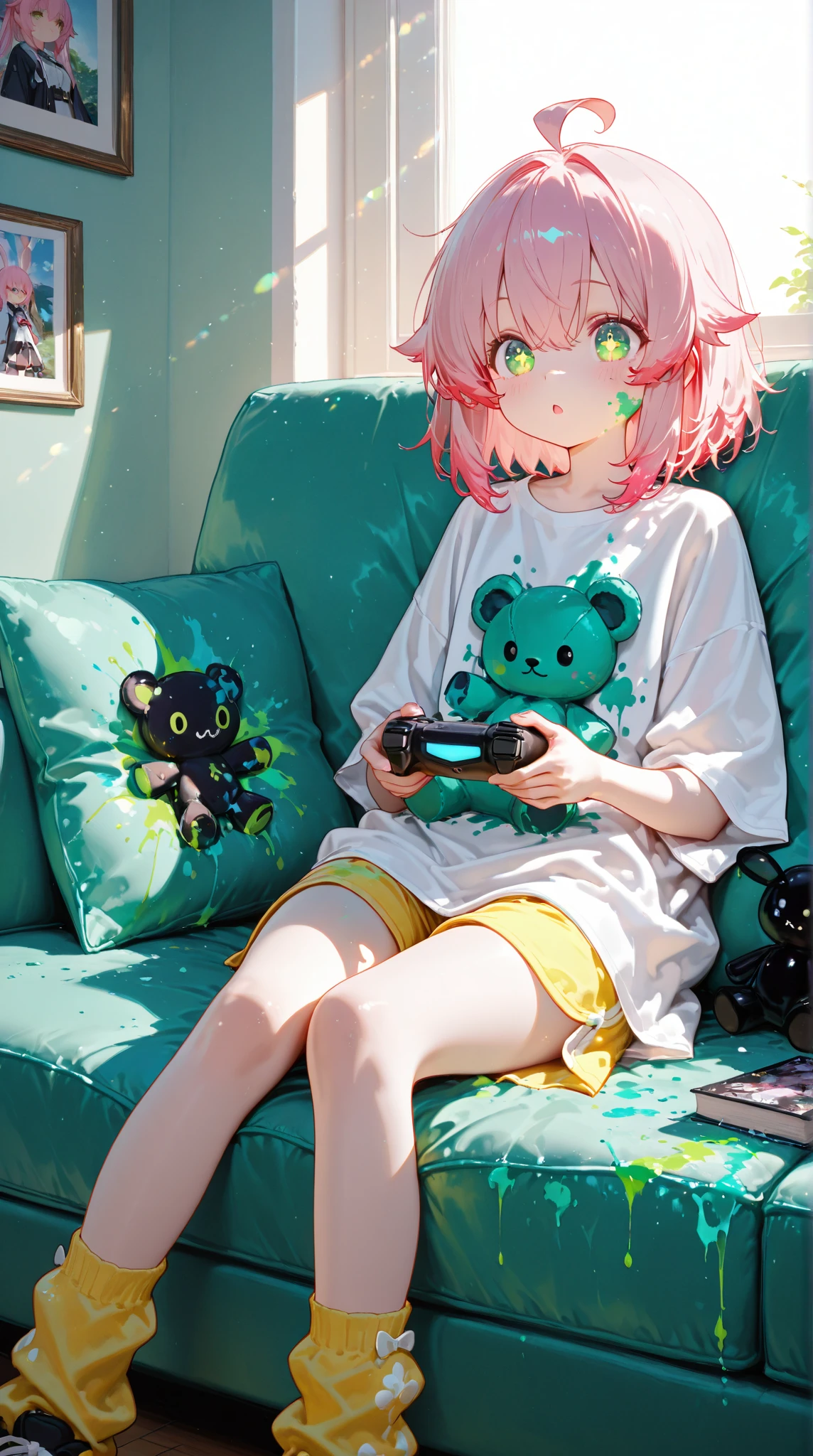 cartoon girl sitting on a donut with a nurse hat on, eating a donut, loli, chibi, small loli girl, small curvy loli, kawaii chibi, chibi girl, donut, kawaii cutest sticker ever, cutecore, umamusume, cute artwork, cute kawaii girl, sticker illustration, official fanart, lofi girl, chibi art, lolish --auto --s2