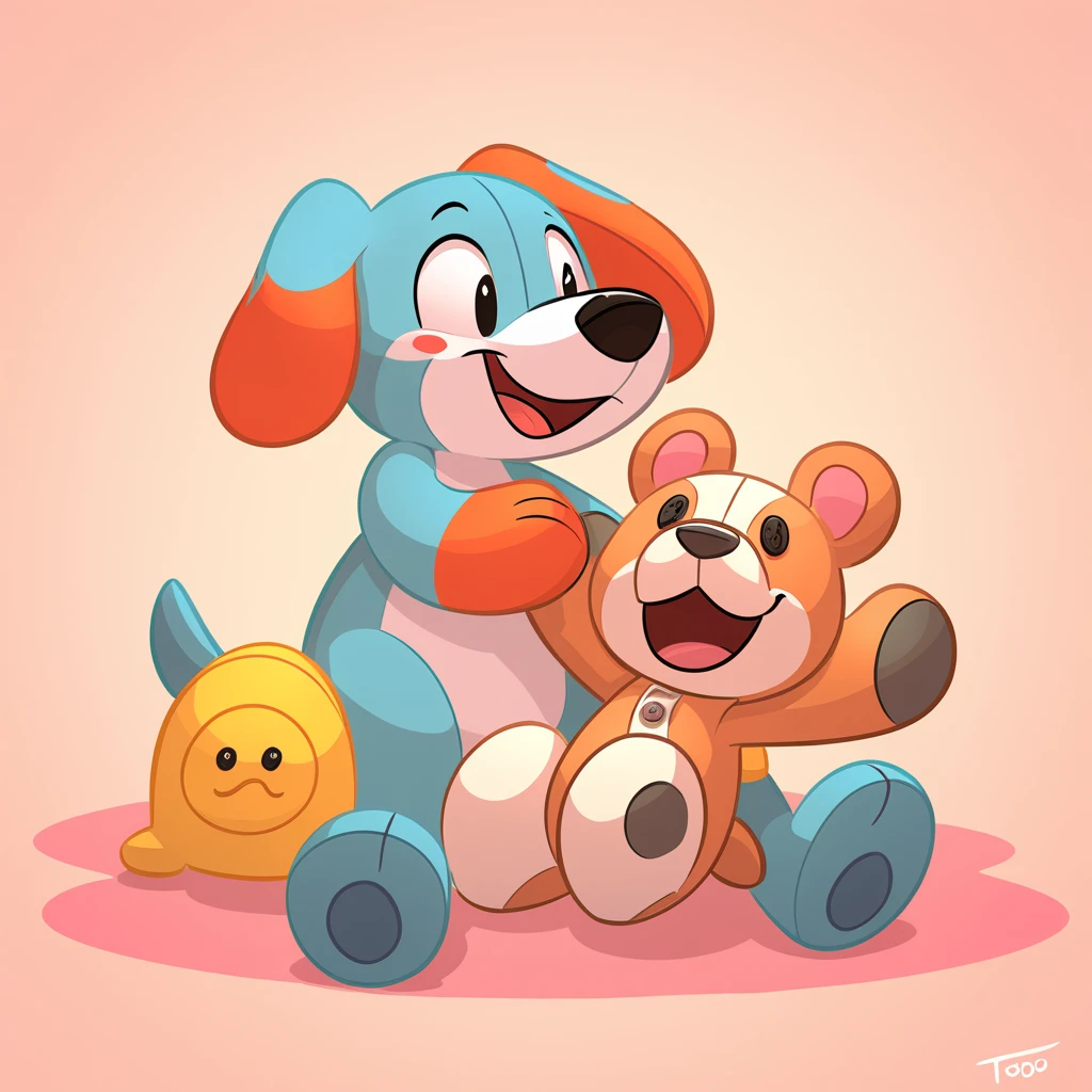 Solo, Furry fucking plushie, stuffed animal, penis, knot, SPH, cum, plushie sex, penetration, Cumming on plushie, toony, simple background 