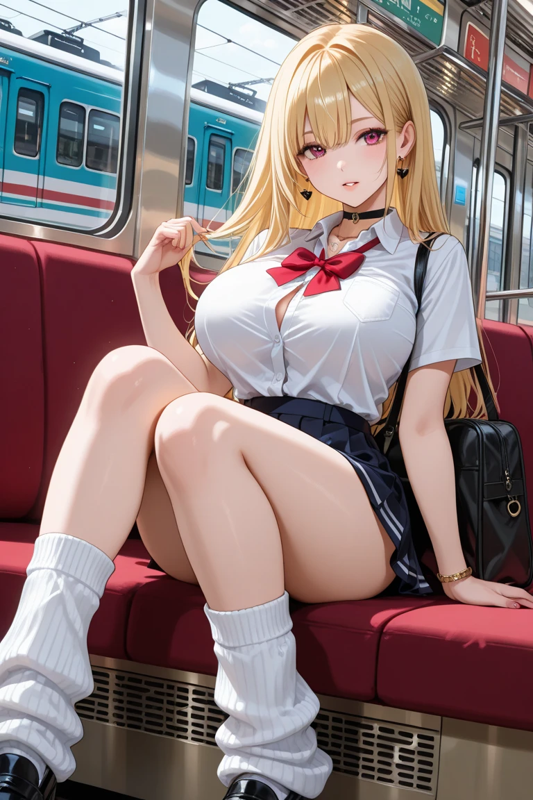pieces fly、masterpiece、highest quality、Super detailed、High resolution、High resolution、8K portrait、Unity 8k壁紙のHigh resolutionCG、unity 8k wallpaper、cute type little:1.5、:1.5、Highly detailed CG unity 8k wallpaper、realistic、real person、cute type little、 portrait photography、shiny skin、High resolution、(16 years old:1.2)、(1 girl)、beautiful clear eyes、very detailed explanation、delicate face、nice lips、slender body、Same with big breasts thin waist、thin legs、(on the train:1.6)、1 girl, cute type, perfect face, seriously, (blush:1.5),(golden hair ponytail:1.2),((there are many people nearby:1.4)),Same with big breasts,((school uniform:1.2)),(((clothing lift:1.5))), (((I have nipples))), Detailed description vagina,show vagina,spread legs,spread ,((Orgasm in the vagina:1.5))