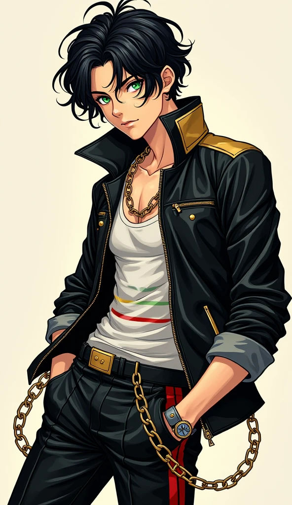 *Tough guy, hand cuffs, tattoos, one teenage male, piercings, hot