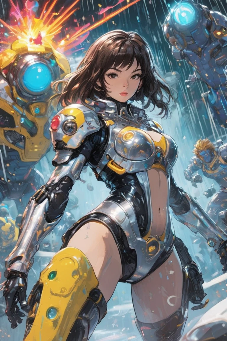 Masterpiece, Female Mecha Robots under water, giga_busty