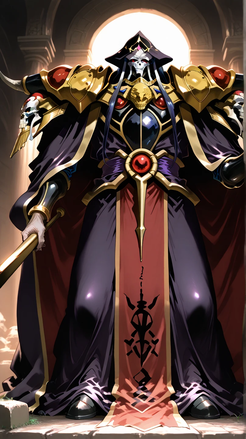 um close up de uma pessoa toguro100 com uma espada e um manto roxo, Ainz Ooal vestido, Overlord!!!, Overlord, de Overlord, Deus masculino bonito da morte, Overlord Temporada 4, Rei do Ceifador do Tempo, Arte Oficial, Retrato do Deus da Morte, O Rei da Morte, Ish, Albedo do anime Overlord, deus da morte