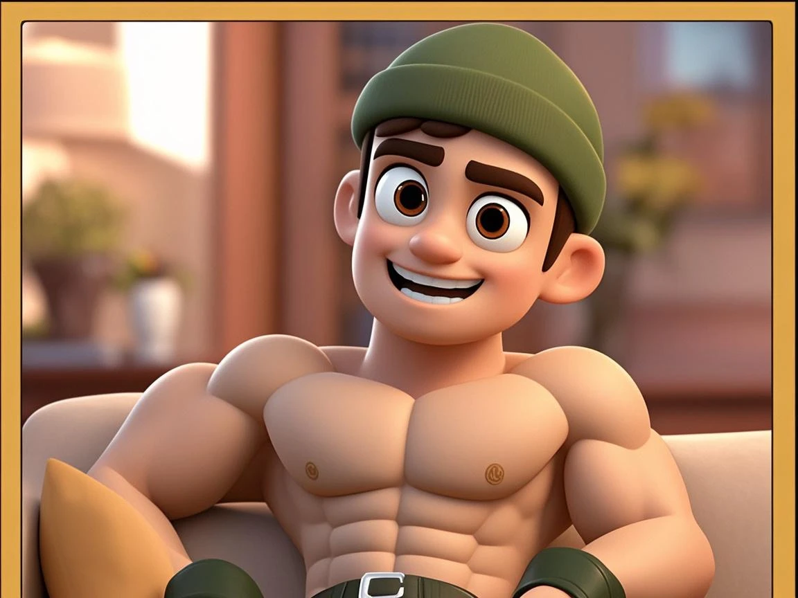 Cute young boy sitting on school bus seat, with a really oversized butt, and wide thighs, with freckles, very tight blue shorts, knee high socks, blushing, very round butt, horny facial expression, middle schooler, short height, very short shorts, brown messy hairstyle, furry zoophile, abs, very sweaty abs, oily abs, glossy abs, shiny abs, a lot of sweat, smooth shorts, tight on skin shorts, shirtless, no shirt, abs visible
