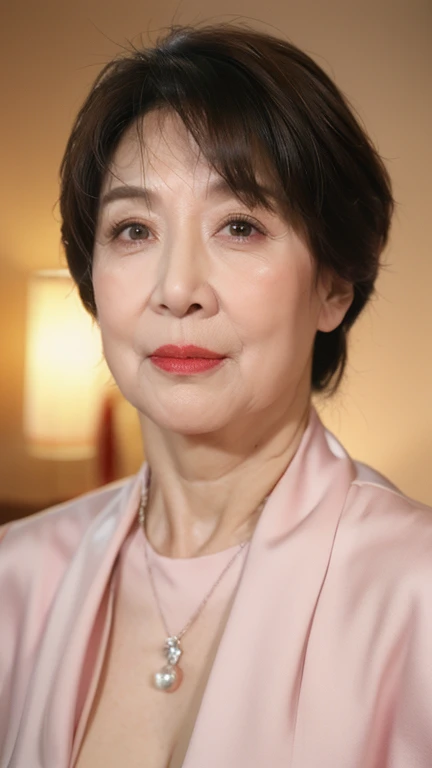 sharp, A MILF, politician, sexy facial expression, 80years old, Upper body close-up, Fancy makeup,