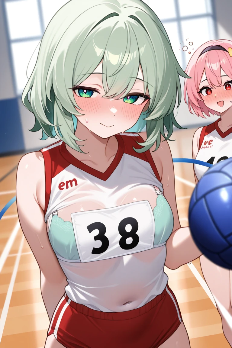 masterpiece, Highest quality, High resolution, JK,((One girl,)),View your viewers,,,,smile,, (( tennis wear)) glamorous,nsfw