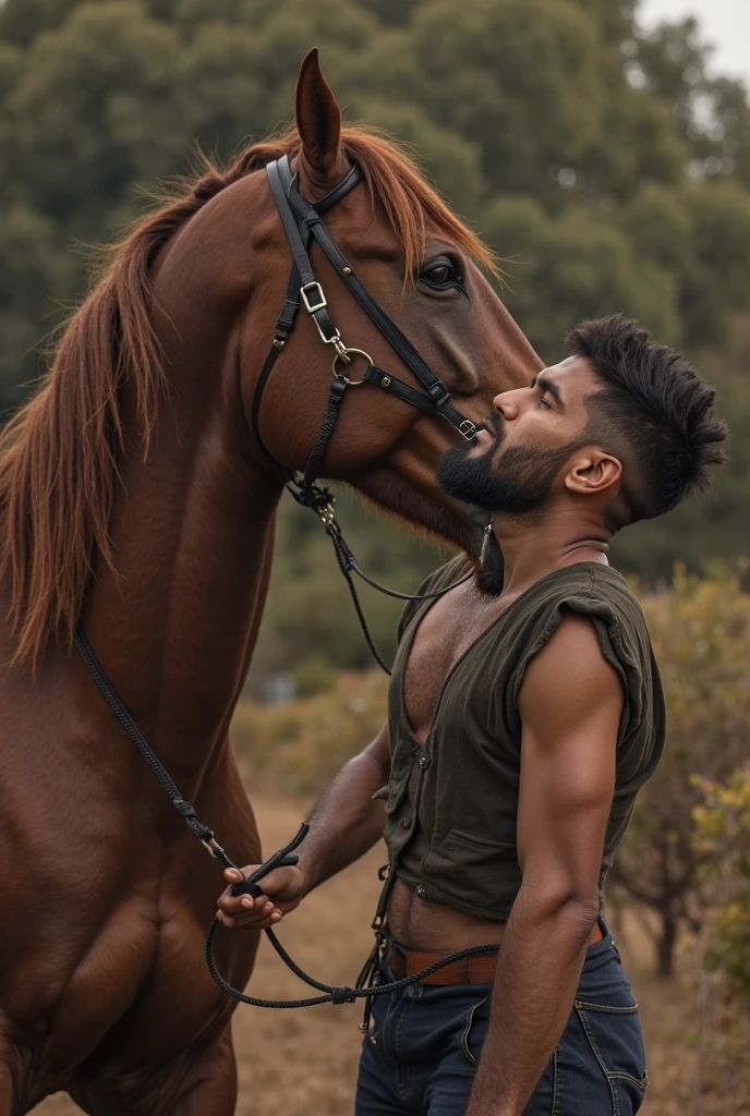 a human man being fucked by a huge endowed horse, gay, rape,sex,ZOOPHILIA