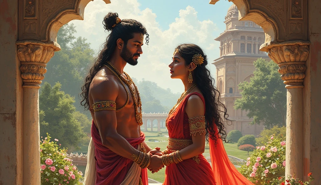 Lakshmar god talking to ram