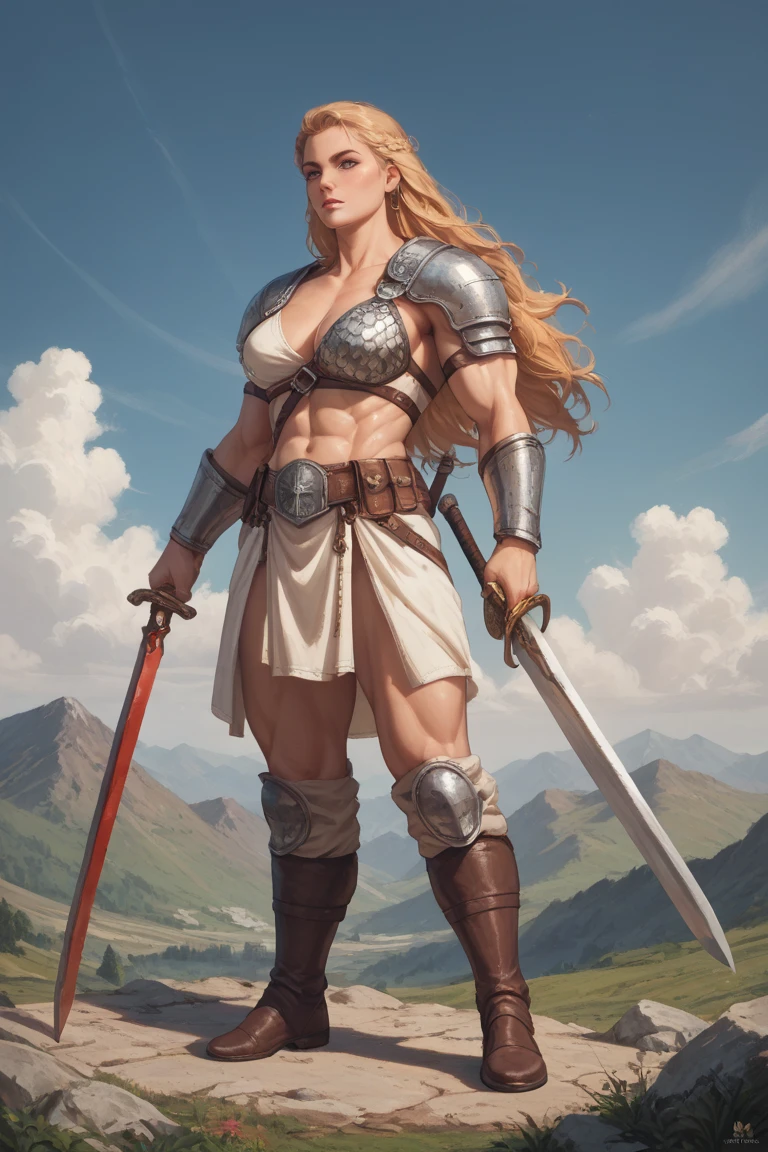 Cinematic scene, hero view, d2a amazon wielding a spear <lora:diablo_2_amazon_xl_v1:1>, action pose, detailed background, masterpiece, best quality, high quality, highres, absurdres