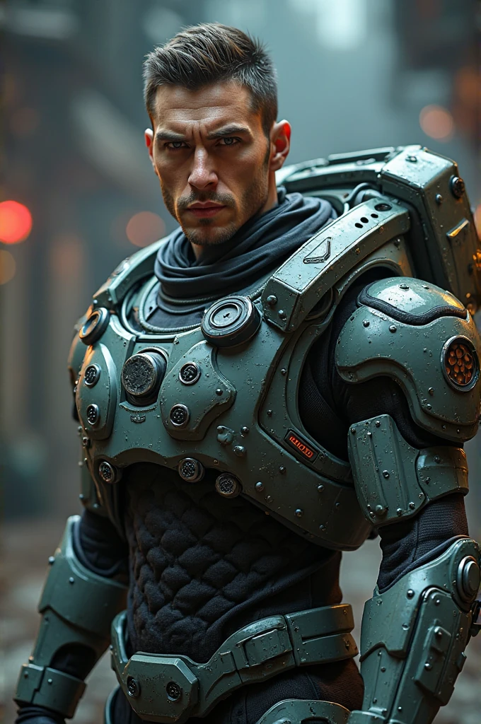 (extremely detailed 8k wallpaper), An average photo of a necromancer cyborg man, intrikate, high détail, Dramatic