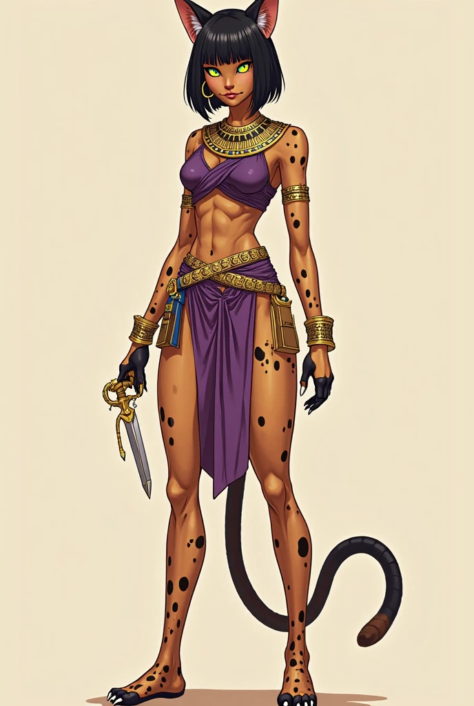 (((Barefoot furry character, full body, cinematic setting, furry female, plantigrade, wearing leather anklets, wearing sandals))) stealthy and agile ((panther)) anthro with ((sleek black fur)) and piercing amber eyes. Clad in tribal-inspired attire with dart motifs symbolizing curare's traditional use in blow darts. The figure stands barefoot in a dense rainforest setting, surrounded by vines and exotic plants like Strychnos toxifera, used in curare preparation by indigenous tribes. BREAK, detailed background, 8K, (masterpiece:1.5), intricate details, highly detailed, extreme detail, octane render, fine art, best quality, highres, (detailed face:1.5), ((full_body)), UHD, (((perfect hands))), low light