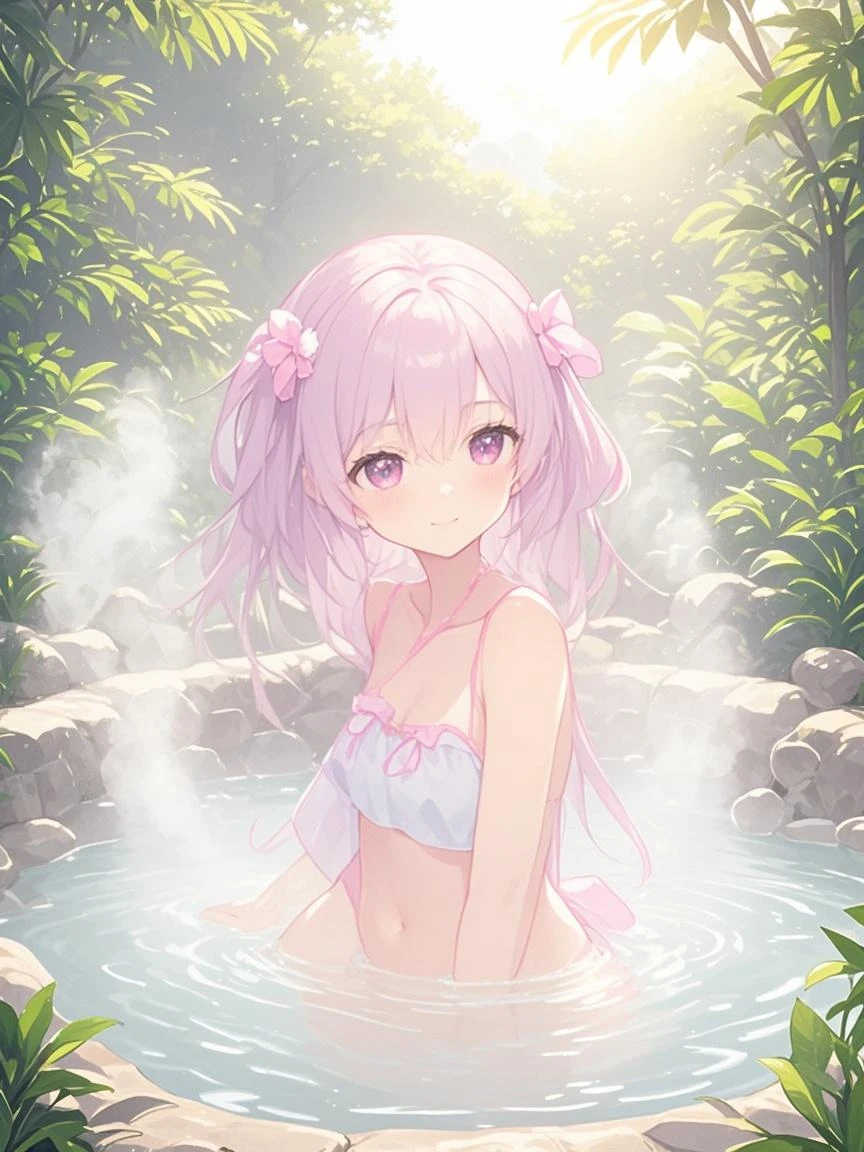 (masterpiece, best quality), trending pixiv, (perfect anatomy),
, WET bodies, thin towel, revealing clothes, naked, pussy, shy, blush, look up , onsen, sakura, cute girl