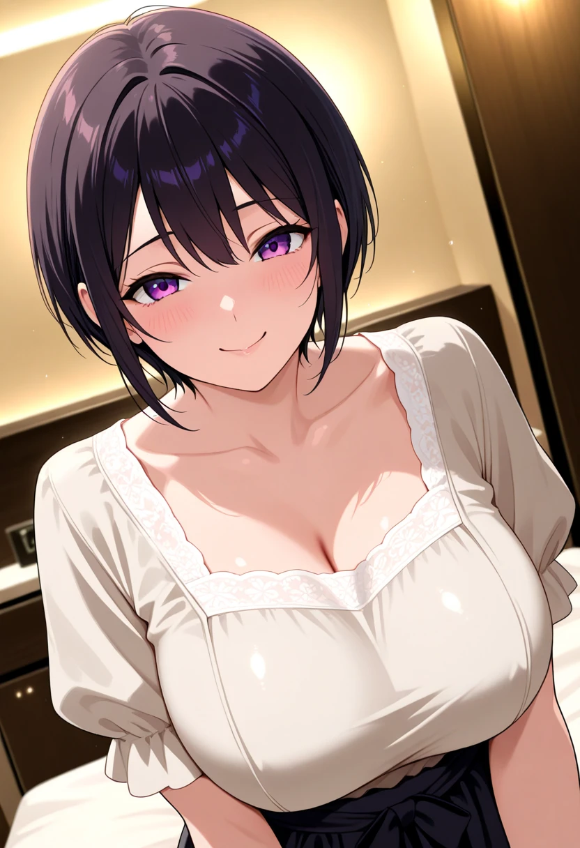 naked apron, 1 Girl,black hair, Solitary,有Light泽的皮肤, breast, 裂解Face红 ,large Chest, Young women,Fair Finger,Fair long legs,Fair Body,Fair Nose,Fair character design, Perfect eyes, perfect Face,Expressive eyes, Looking at the audience,(lead_Body),(Focus on her Face), Official Art,Extremely detailed CG unity 8k wallpaper, Perfect Lighting,rich and colorful, bright_front_Face_Light,發Light的皮膚, (masterpiece:1.0),(the best_quality:1.0), Ultra-high resolution,4K,Very detailed, photography, 8K, Human Development Report, high resolution, absurd:1.2, Kodak Portrait 400, Film Grain, Blurred background, Bokeh:1.2, 鏡頭Light暈, (Energetic_color:1.2) (Fair,Target_Chest:1.2), (Fair_Face:1.5),(narrow_waist), Smile, Happy, full body