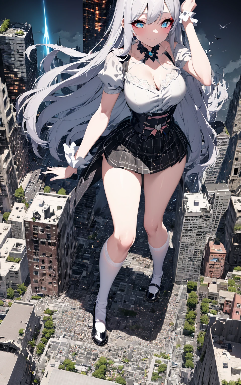 kushina,, kushina, red hiar, long hair, hair ornament, red hair, hairclip, (grey eyes:1.5), (swept bangs:1.5), open mouth, confused, BREAK shirt, dress, jewelry, white shirt, short sleeves, apron, bracelet, green apron, collar, full body shot
zoomed out, distant view, perfect arms, perfect hands, perfect face, perfect legs, perfect thighs, perfect feet ground view, from below, groundview, low angle, kneeling, leaning forward, hands on the ground, looming, perspective , looking down, looking at the ground looking down:1.5, looking at the ground, unamused blue sky, city, giga giantess, gts, giantess destroying a cityscape, destruction, rampage, huge craters, ravines, cracks in the ground, earthquake, smoke, fire, destroyed city, ruins, rubble, debris, crumbling, destroyed buildings, knocked over buildings, toppled skyscrapers, crumbling buildings, falling buildings, rampage in the city, destruction in the city destroyed cityscape,large bosom