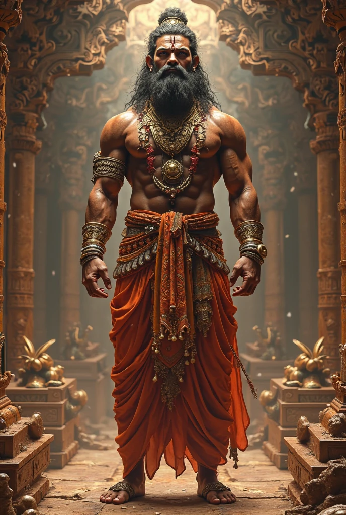 Generate image of hindu bodybuilder 