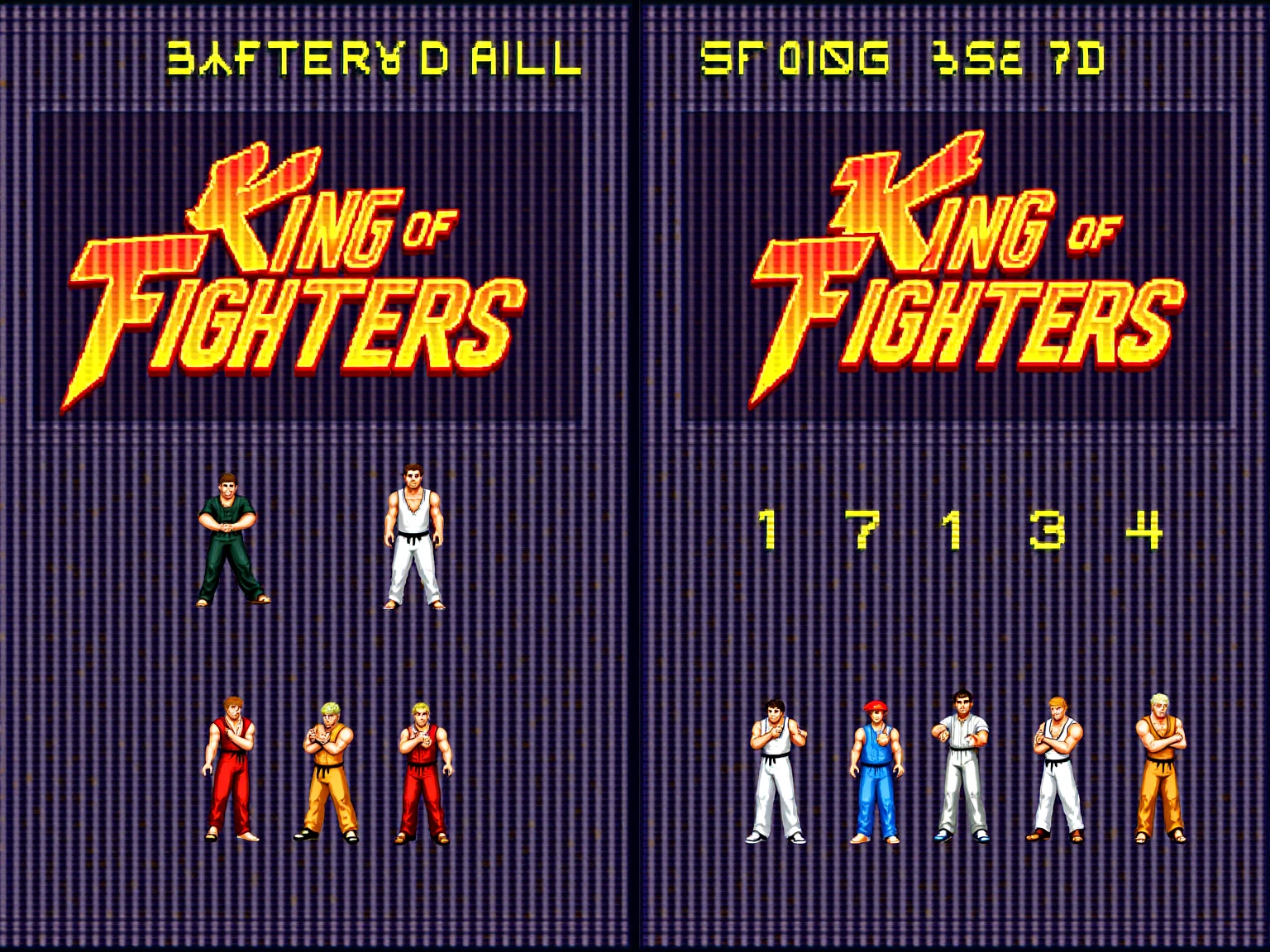 video game logo for a show called "Friday Night Fives", king of fighters, street fighter, video games,