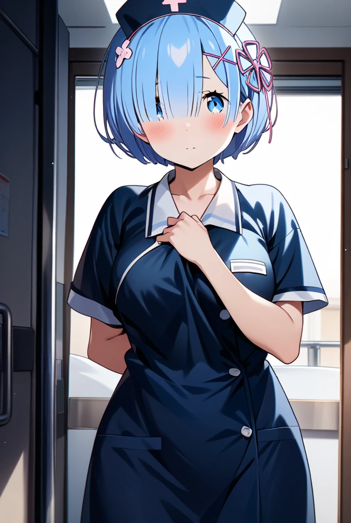 Also:zero's Alsom、light blue hair、short hair、table top、High resolution、many girls multiple girls、large crowd、lots of cute girls、big and full breasts、naughty body、See-through、throw、、whole body、Are standing、Look up at me、confused face、blush、embarrassing、Excited、white breath、black pantyhose、female shape'Private parts are clearly visible、You can see the miniskirt of Nippurikuro、very short skirt、hospital、hospital room、Many people々々々々々、in the crowd、bare chest、show your chest、while holding the tray、place the chest on the tray、Upper grade、A lot of milk comes out from the nipples、Breast milk gushes from the nipple、white nurse uniform、cat ears nurse uniform、white one-piece nurse uniform、bangs that cover one eye、pink hairpin、sitting on the bed、white sandals