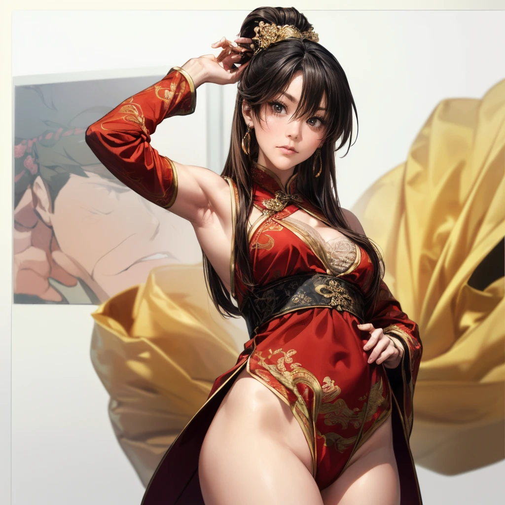 (tmasterpiece,top-quality,Best quality,offcial art,Beauty and aesthetics:1.2),(1 sexy young woman who is not satisfied with her desires,:1.3),(Seduction pose,(Sexual suggestiveness),)The content is very detailed,(s fractal art:1.1),(One color:1.1)(blossom flower:1.3),Most detailed,( Tangled:1.2), (dynamicposes), (abstract backgrounds:1.3), (Chinese Traditional Cloth:1.2), (Glossy glossy skin), (Lots of colors:1.4),Large breasts, Large breasts,elaborate earrings,(耳Nipple Ring:1.4),(Decorative painting:1.6,), illuminations,Ink painting and watercolor,ink,water ink,