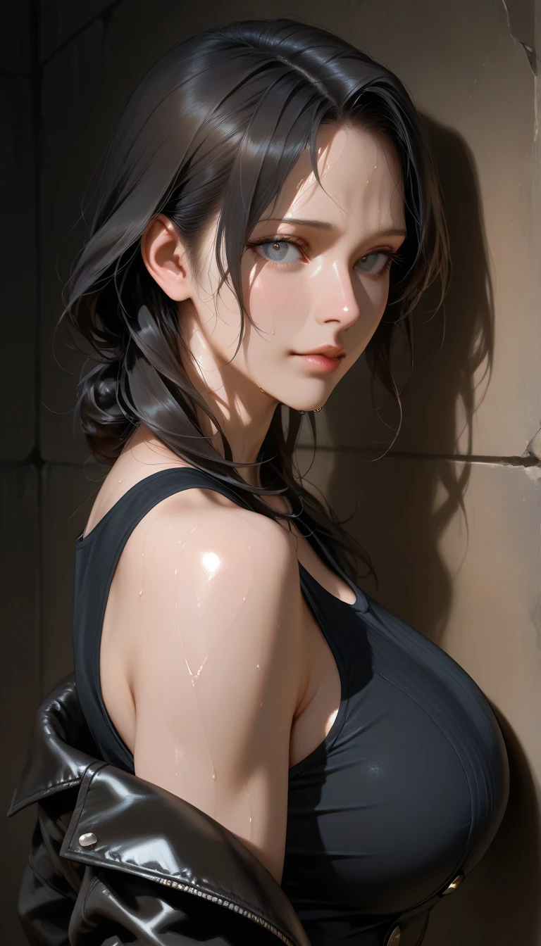 beautiful girl, 18 years old, medium breasts,wet, camel toe, red lips ,
White underwear, sexy pose,
Resident evil, Claire Redfield,