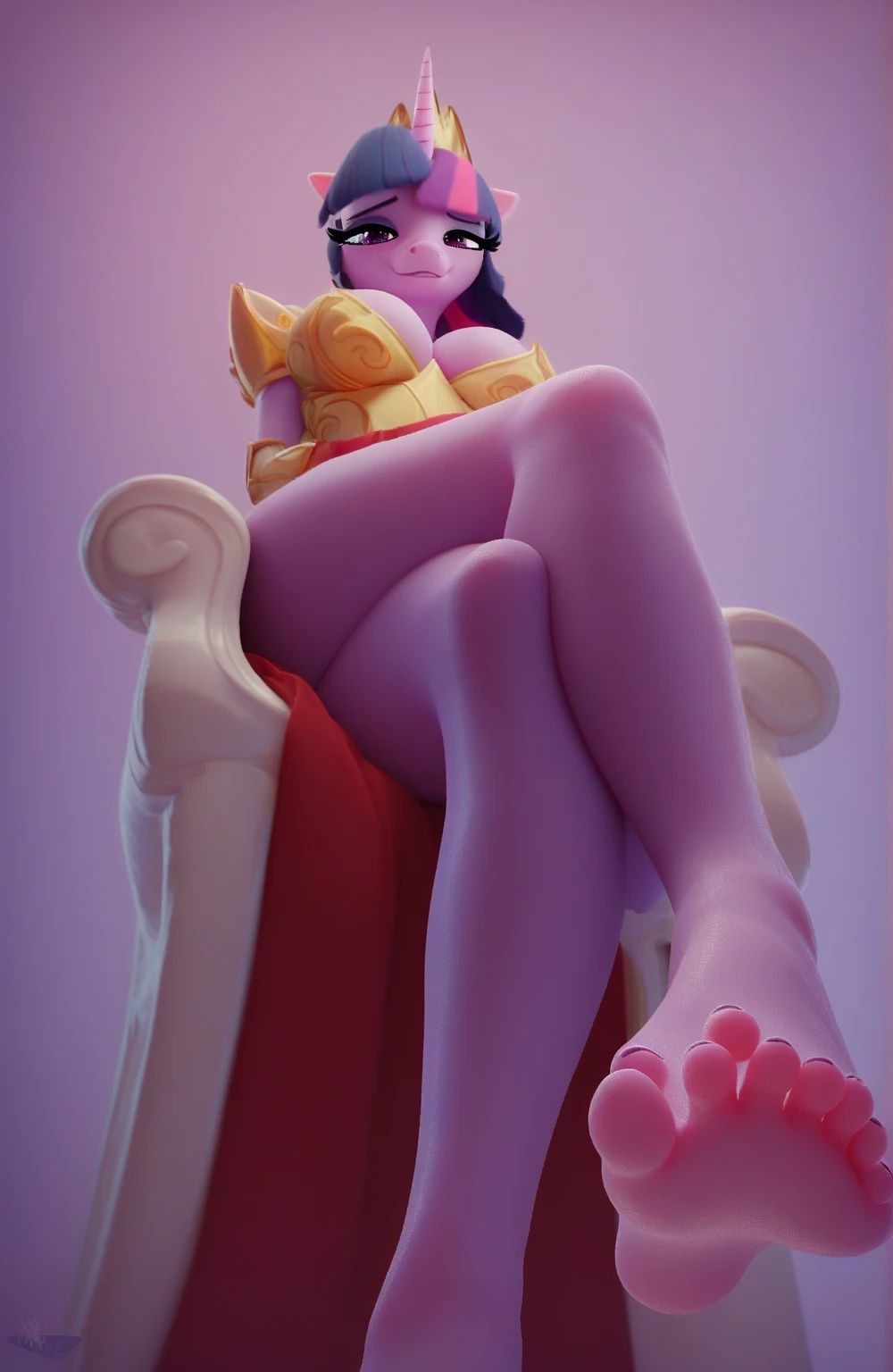 Solo, beautiful lady, ((Giant lady)), ((Titan MILF)), ((Titan)), (Giant creature), Mature female, full body, chubby, brunette hair up, big eyes, big breast, dark nipples, wide hips, huge butt, horn, wearing ((gray silk satin bra and underwear)), on all four, doggy style, on side, spread legs, legs rise up, ((laying an eggs)), eggs came out from vagina, castle prisons, ((both hands chained, hands above heads)), small size man standing in-front her, 1man, small man, ((surrounded tiny dwarves man)), looking back at viewer