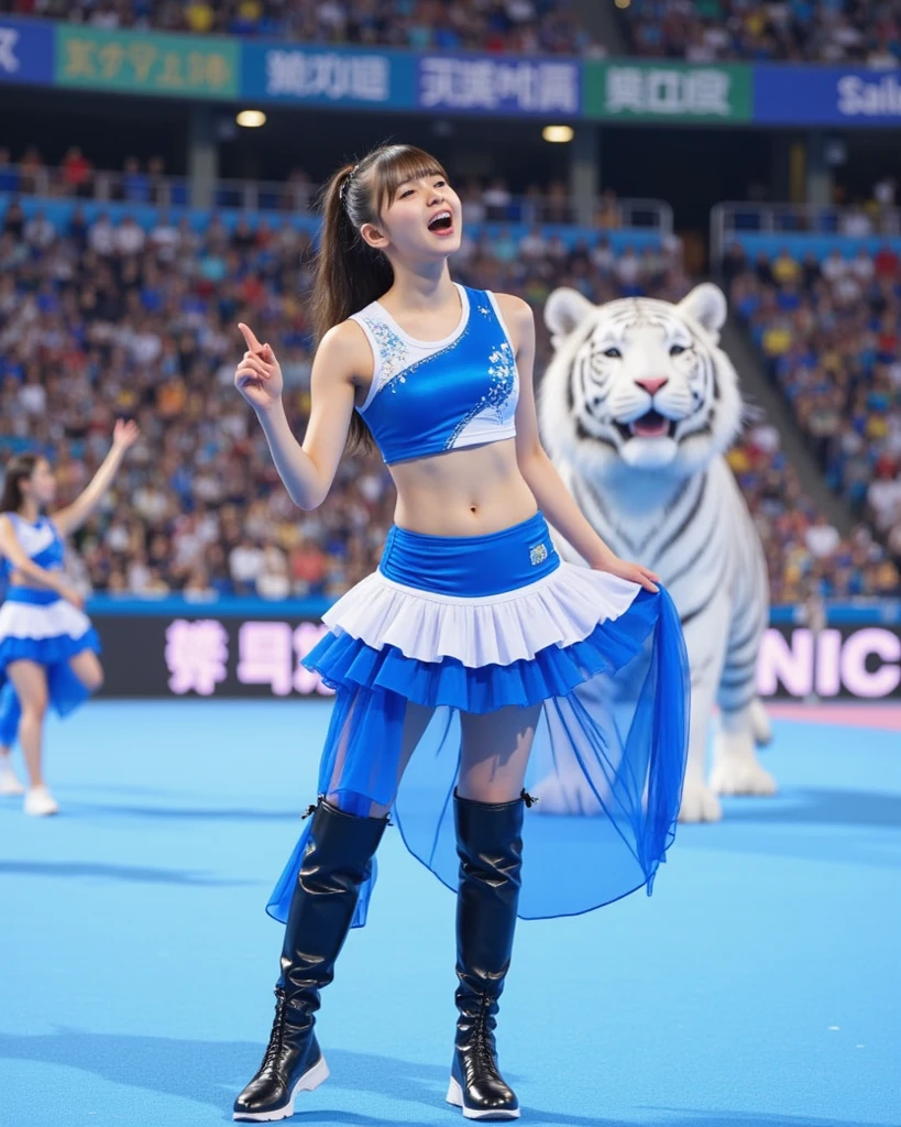 Arafed female dancer wearing blue leopard leopard leopard leopard leopard leopard leopard leopard leopard leopard, shin min jeong, kim jung gi, Aoi Ogata, kim hyun joo, Shiori Teshirogi, Marin Kitagawa, Chiho Ashima, lee ji-eun, lee ji - eun